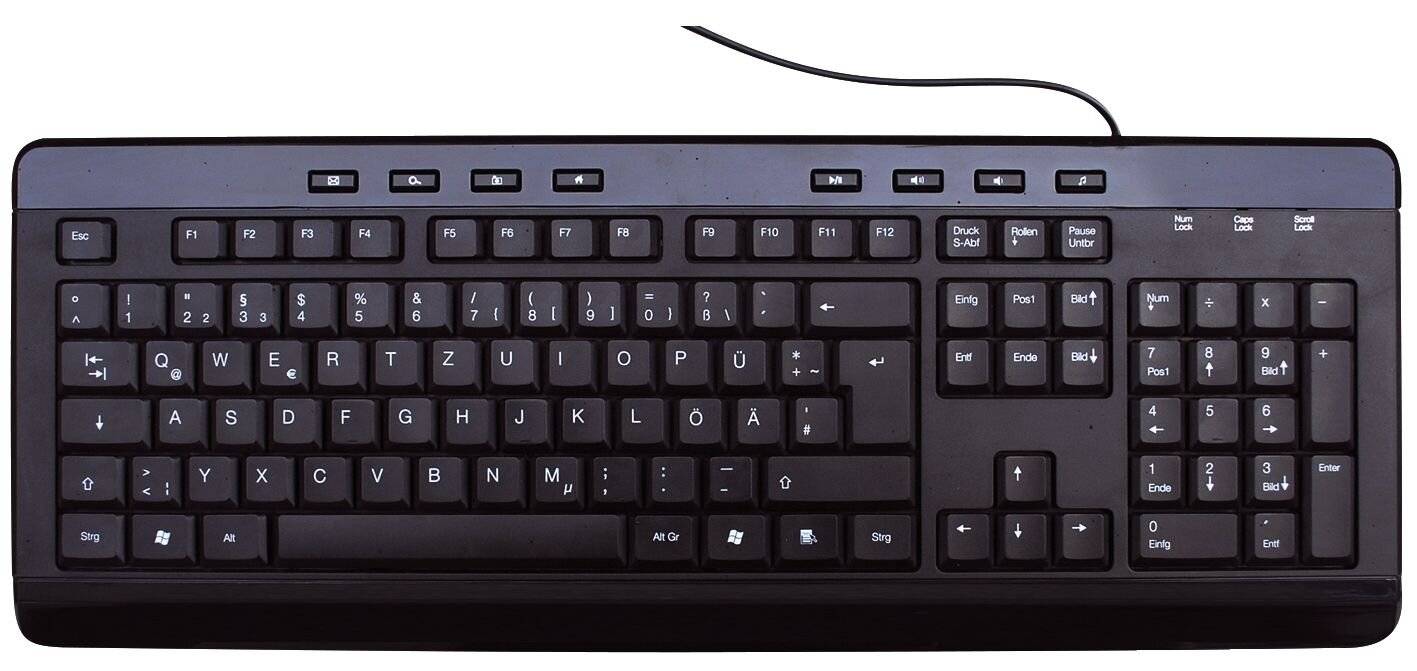 MediaRange toetsenbord Multimedia Toetsenbord zwart 8 speciale toetsen-2