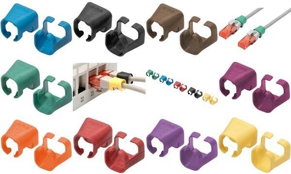 DIGITUS kleurclips voor patchkabel RJ45 100 stuks geel-3