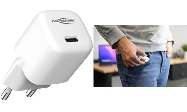 Ansmann HC120PD-mini USB-oplader 20 W 1x USB-C Wit Binnen-4