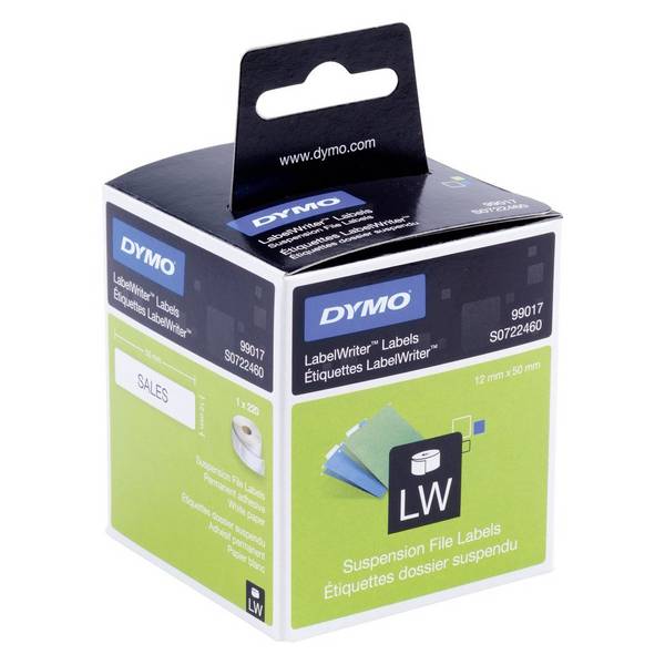 Etiket geschikt voor DYMO LabelWriter wit B12xL50mm 220st./RL DYMO