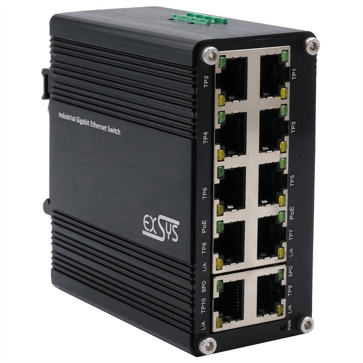 EXSYS EX-62025PoE 10-poorts industriële PoE-switch mini unmanaged-2