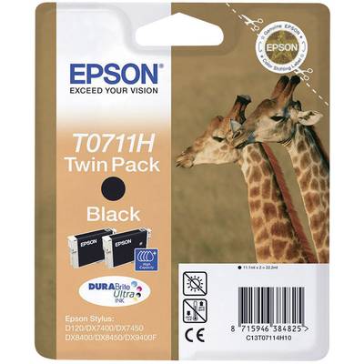 Epson Inktcartridge T0711H Origineel 2-pack Zwart C13T07114H10