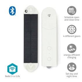 SmartLife Gordijnrobot | Kabelsysteem | Paneelgordijnen / Rolgordijnen / Vouwgordijnen | Solar Powered / USB Gevoed |-0