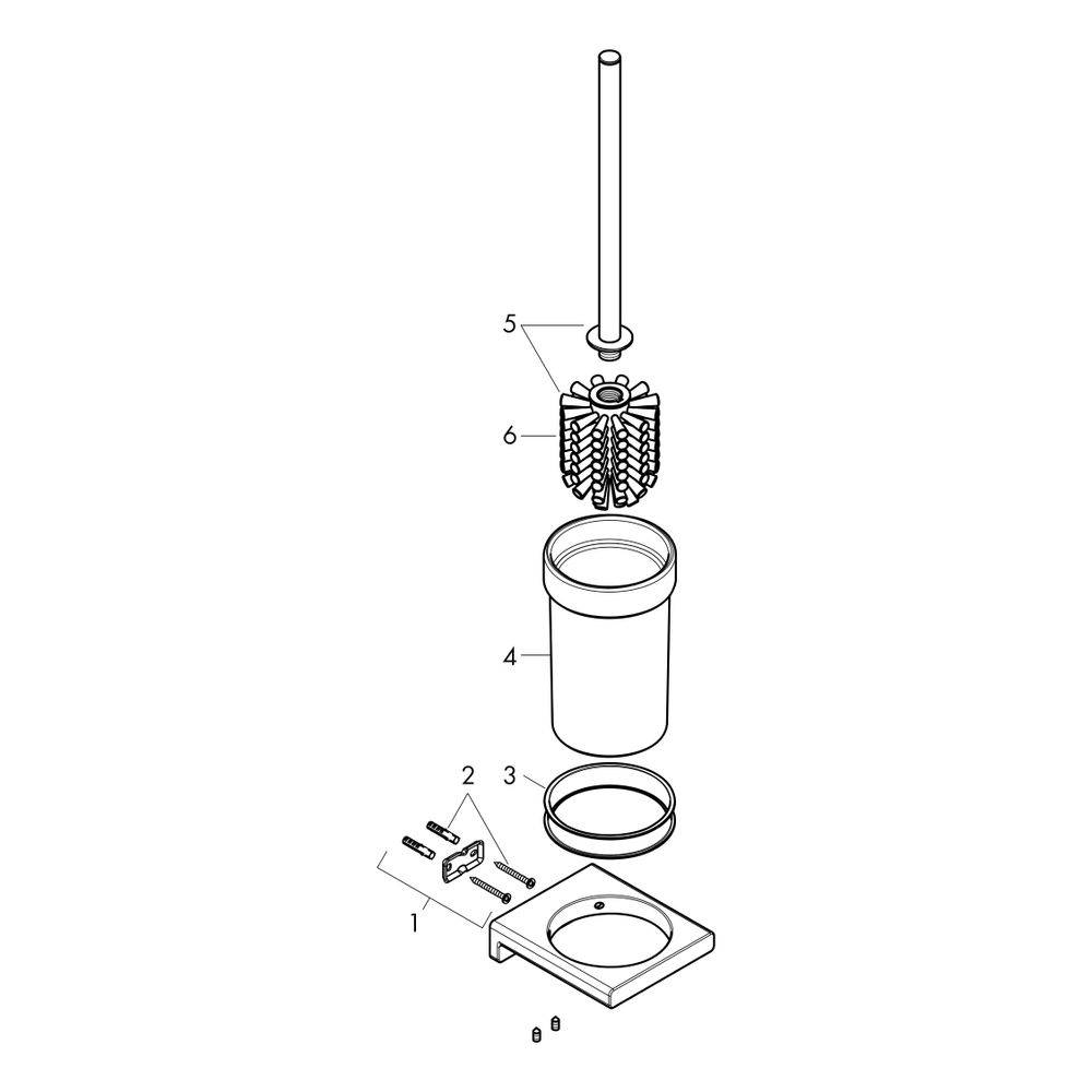 Hansgrohe 41752140 closetborstelgarnituur4059625296493-1