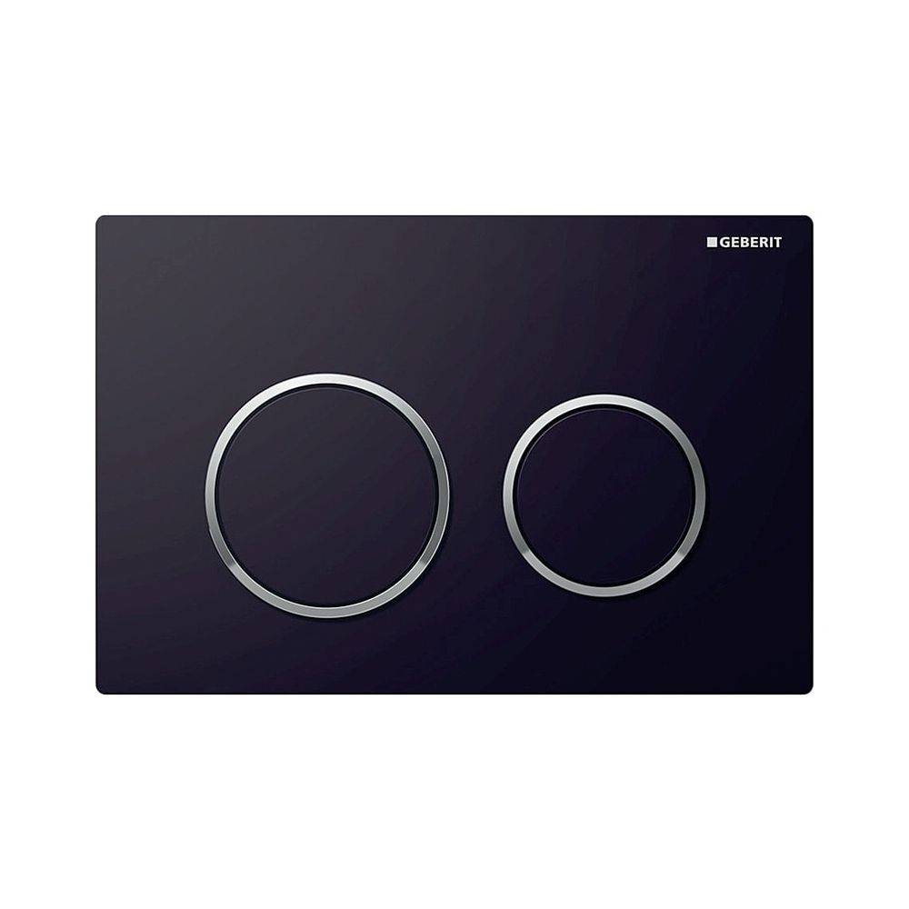 Geberit bedieningsplaat Omega20 gr/kl zwart/glchr/zwart