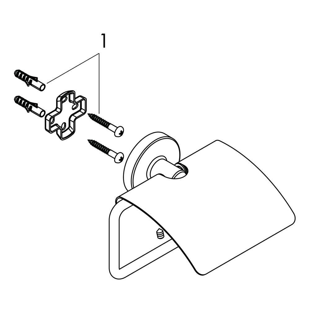 Hansgrohe Logis Universal closetrolhouder-2