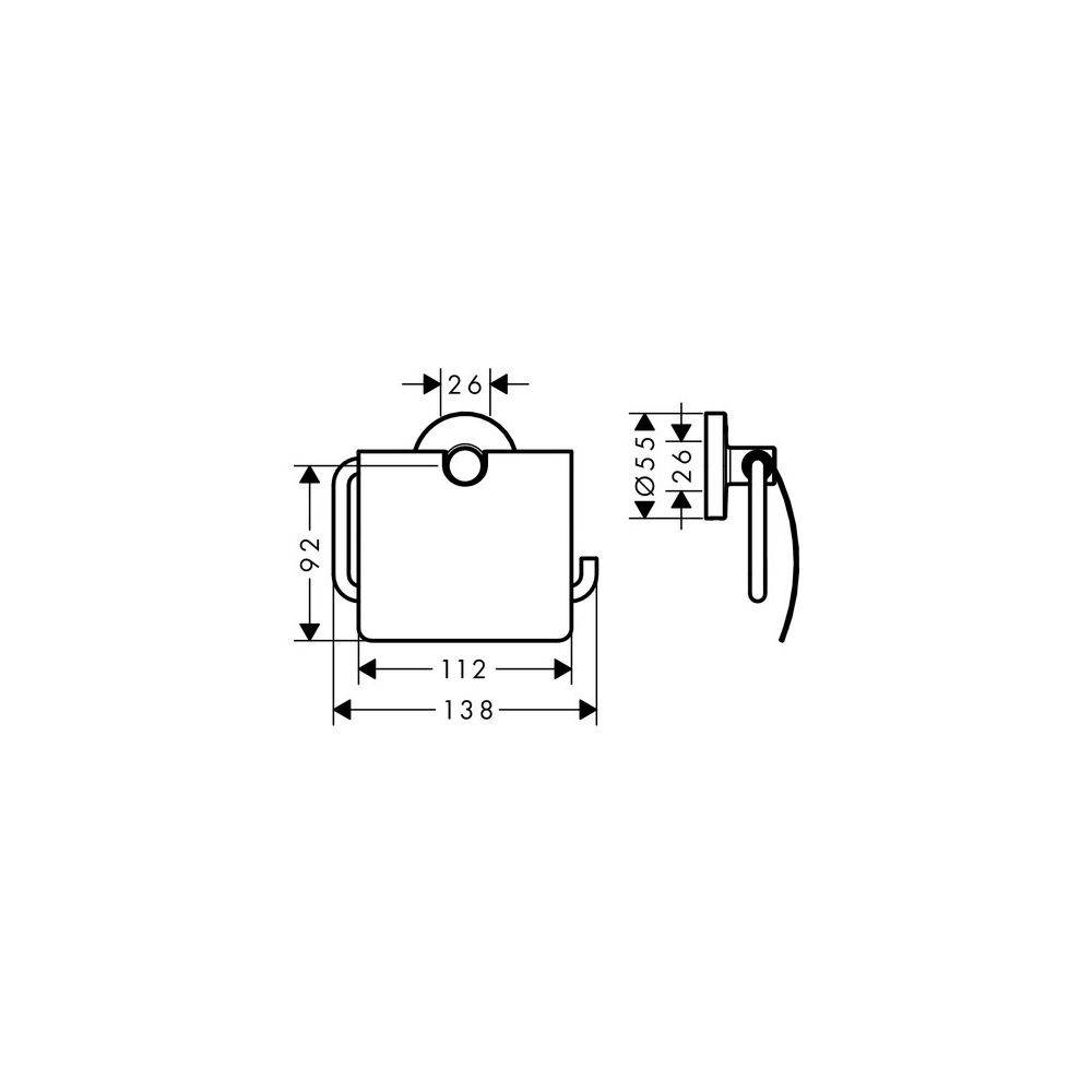 Hansgrohe Logis Universal closetrolhouder-3