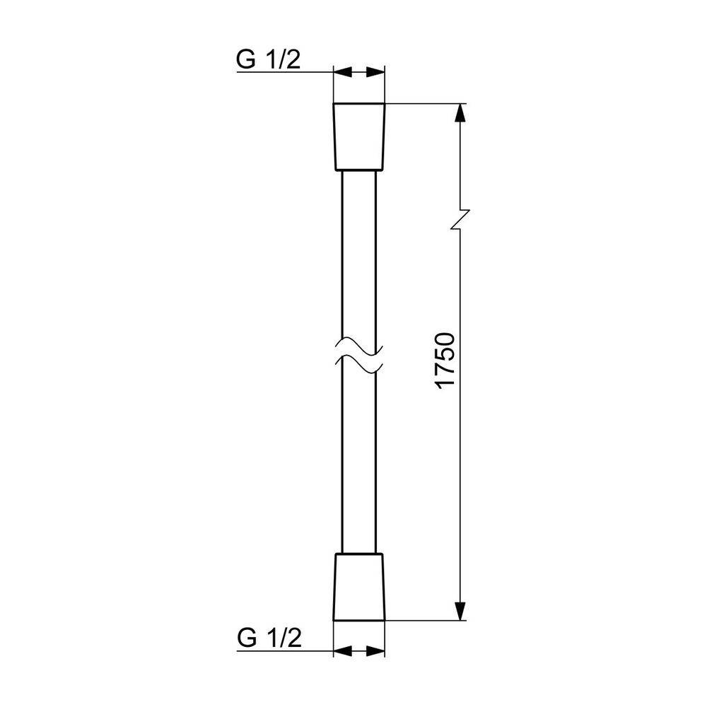 HANSAVIVA doucheslang 1750mm-2
