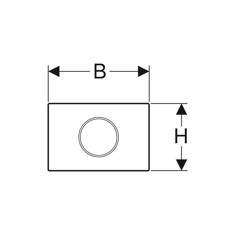 Geberit bedieningspl Sigma10 res12cm radiografisch gr/kl 230 V rvs geb-3