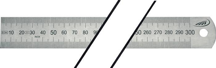 Helios Preisser Stalen liniaal | lengte 1500 mm | staal buigzaam | verdeling A = mm/mm | 1 stuk - 0460210 0460210