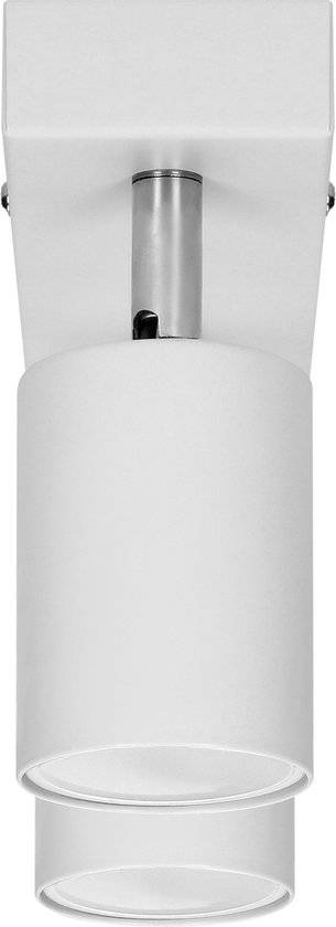 Plafondlamp geschikt voor 2 spotjes - Draaibare Opbouwspot - Ook geschikt als Wandlamp binnen - Doa Sp 2 - Wit-4