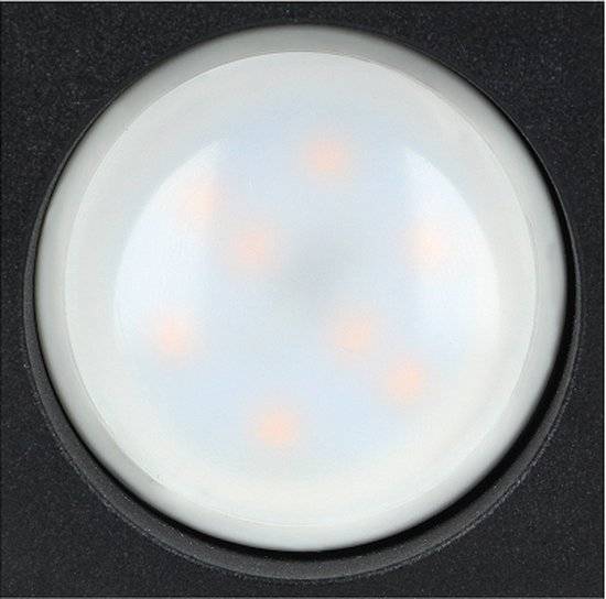 Adviti BARBRA Vierkante opbouwspot - Downlight - Zwart - GU10 - Aluminium behuizing-3
