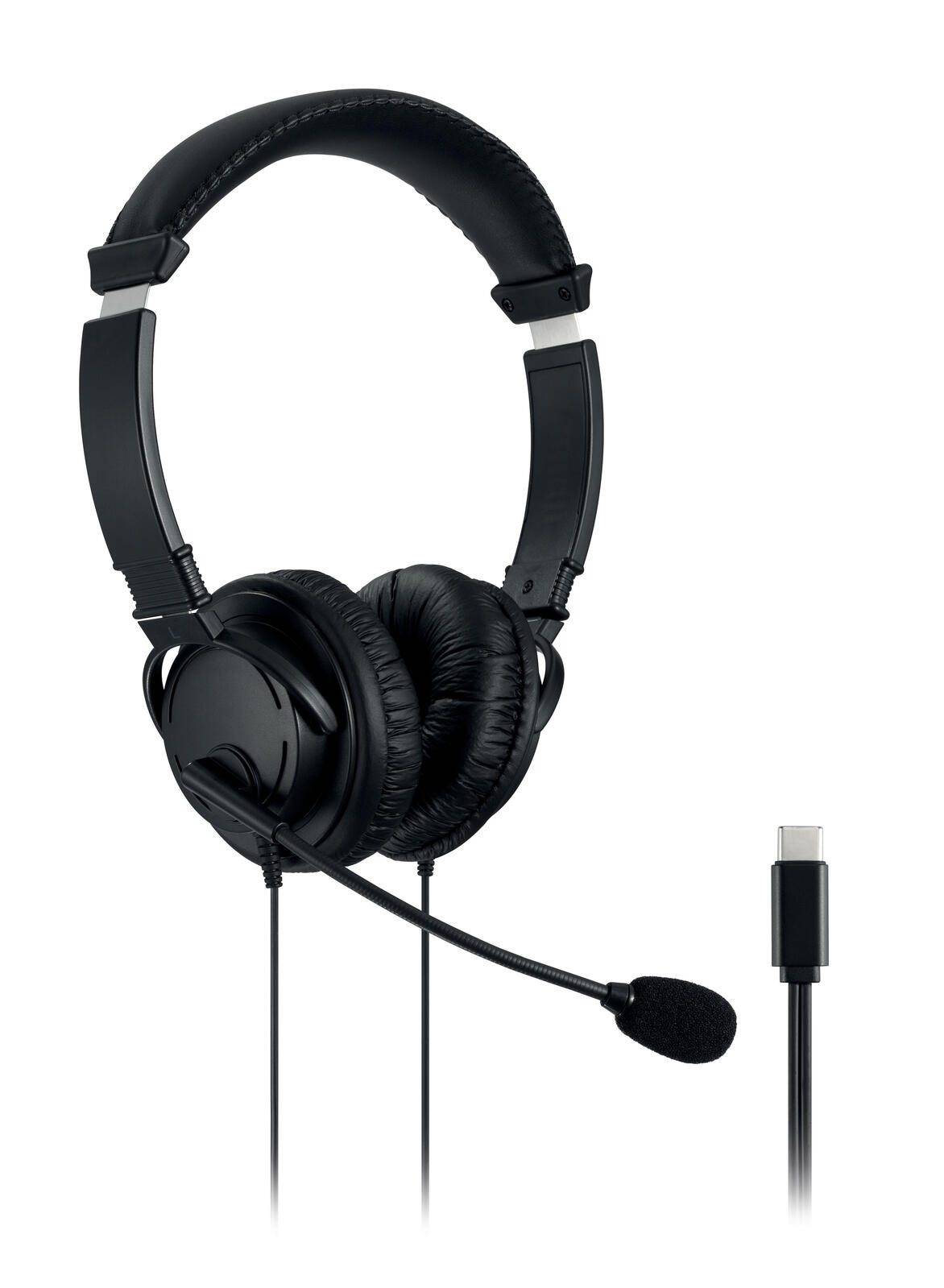 Kensington headset HiFi met microfoon, USB-C zwart-0