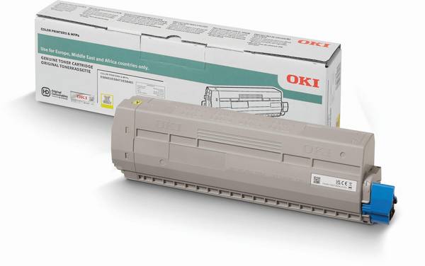 OKI Toner, 10000 p, Geel