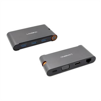 Exsys EXSYS EX-1220HM USB 3.2 Gen1 C-HUB 7 Por USB-hub Grijs-0