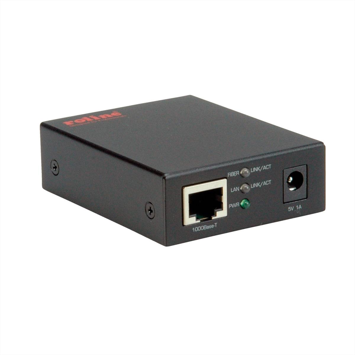 ROLINE 10/100 / 1000Base-T naar dual speed Fiber Media Converter-4