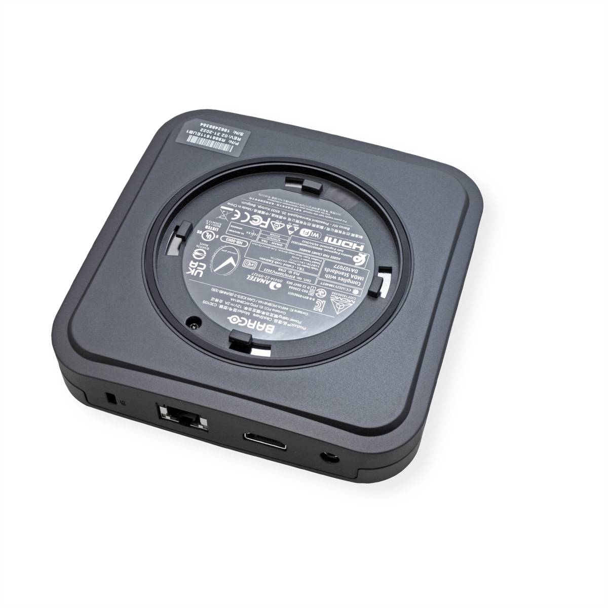 Barco ClickShare C-10, 1x USB-A, 1x USB-C, HDMI, WPA2-PSK van IEEE 802.1X, LAN, 24W, 110 - 220 V-1