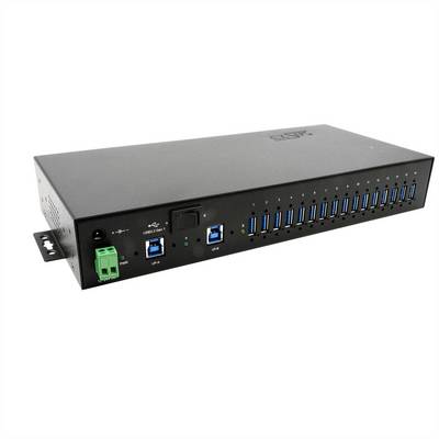 EXSYS EX-1526HMVS 16-poorts USB 3.2 Gen1 Managed Metal HUB met 15KV ESD Surge Protection-0