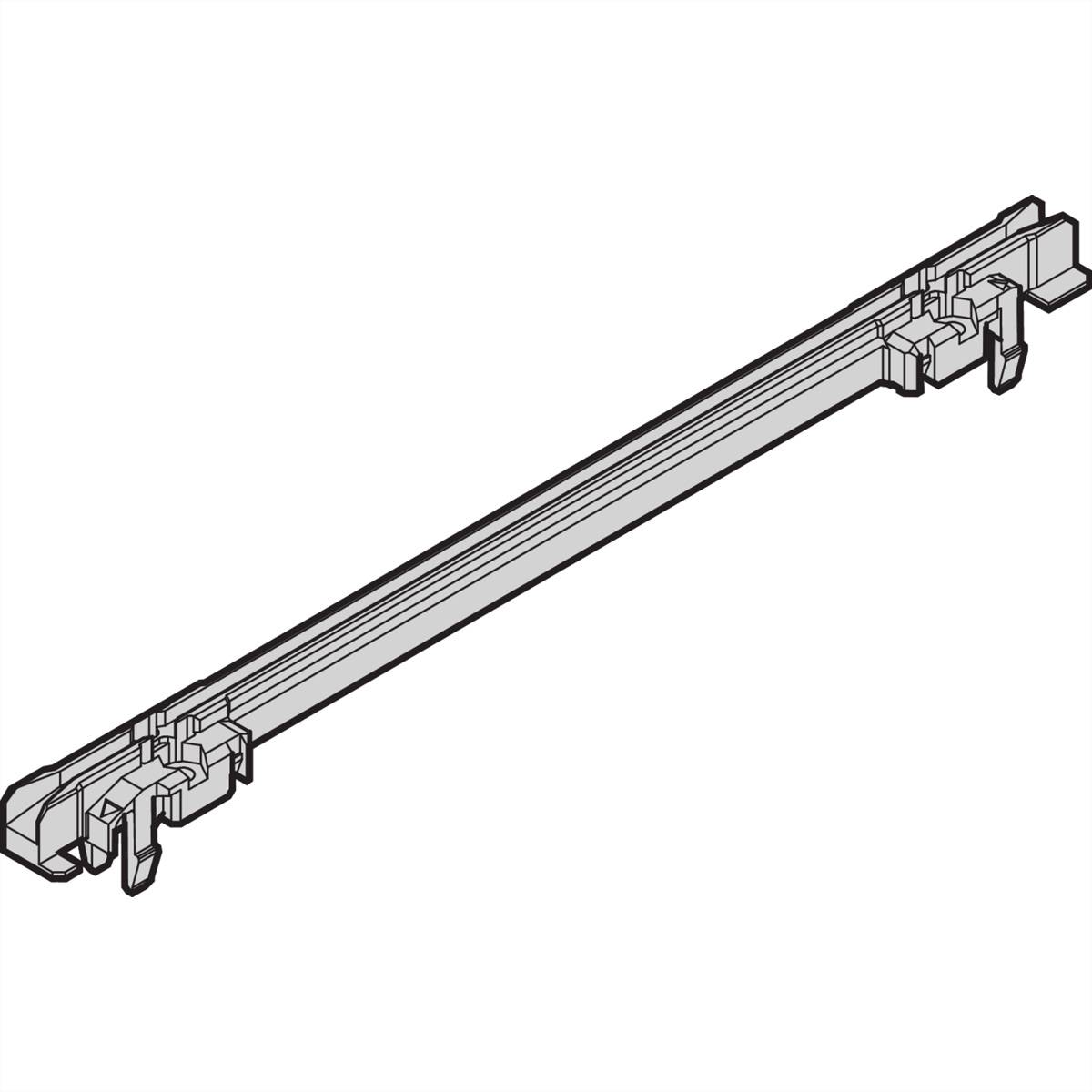 Schroff geleiderail standaard type, PC, 280 mm, 2 mm groefbreedte, meerdelig, rood/zilver, 10 stuks-3