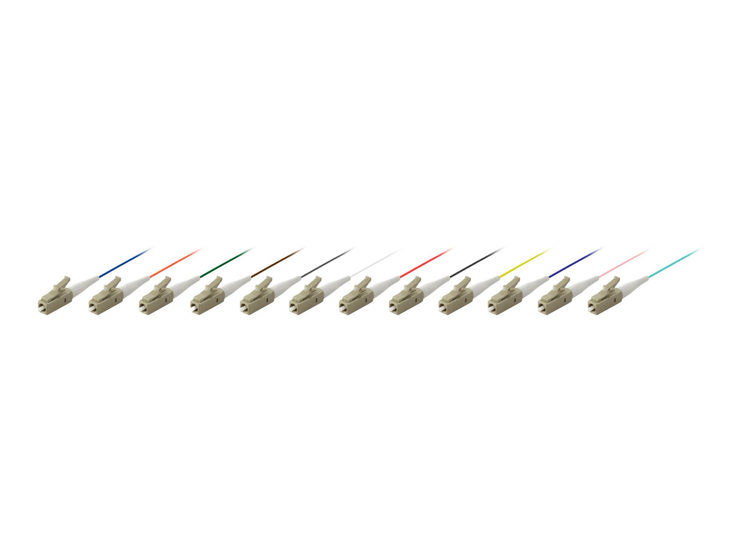 Rust LC/PC Pigtail Multi Mode Duplex OM3 1Set/12st uit. 1,0 m-0