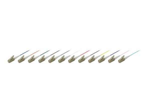 Rust LC/PC Pigtail Multi Mode Duplex OM3 1Set/12st uit. 1,0 m