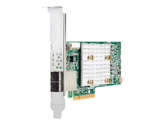 Hewlett Packard Enterprise Storage controller (RAID) met PCIe 3.0 x8 interface, ondersteunt SATA 6Gb/s en SAS 12Gb/s, 8-1