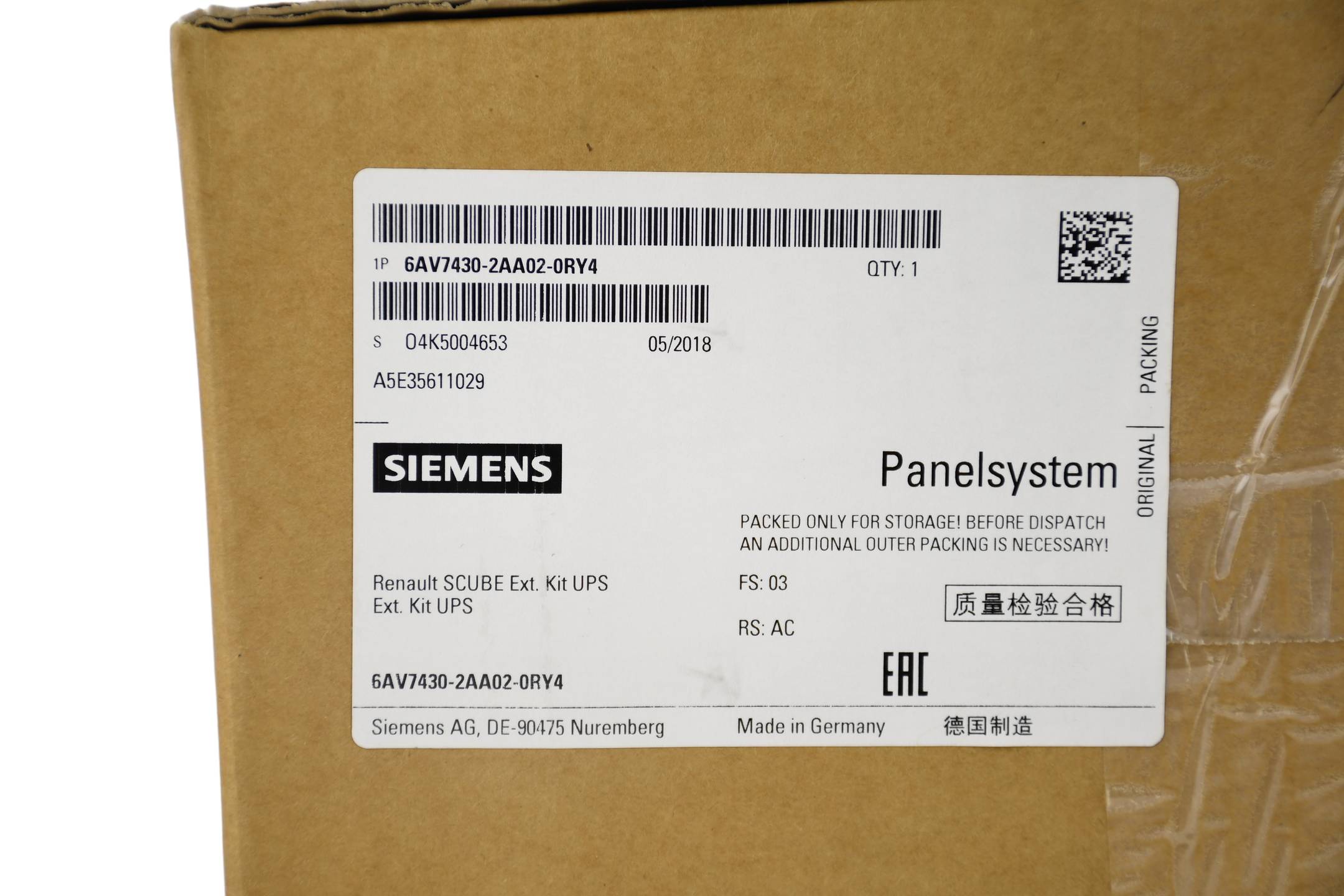 Siemens - 6AV7430-2AA02-0RY4 - SIEMENS 6AV7430-2AA02-0RY4-1