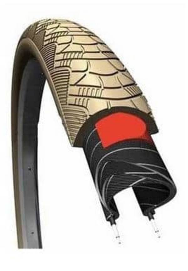 Buitenband CST Zeppelin 28 x 1.75 x 2" / 47-622mm anti lek - khaki met reflectie