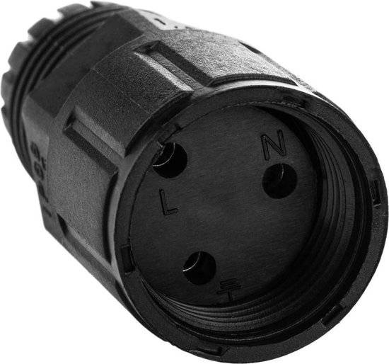 Kabelverbinder waterdicht - IP68 - 230Vac, 16A - Stekker 3-polig - Max. 1,5mm² (Lasdoos, Kabeldoos)-3