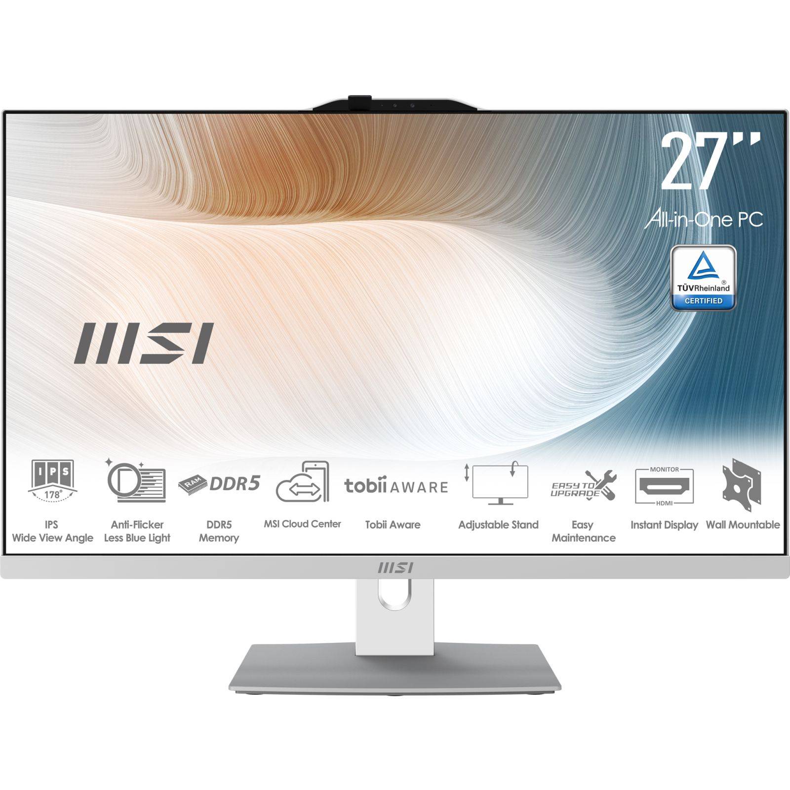 MSI Modern AM242P 1M-1873AT Intel Core 3 100U 60,5 cm (23,8") 1920 x 1080 pixels All-in-one pc 16 GB DDR5-SDRAM 256 GB S-1