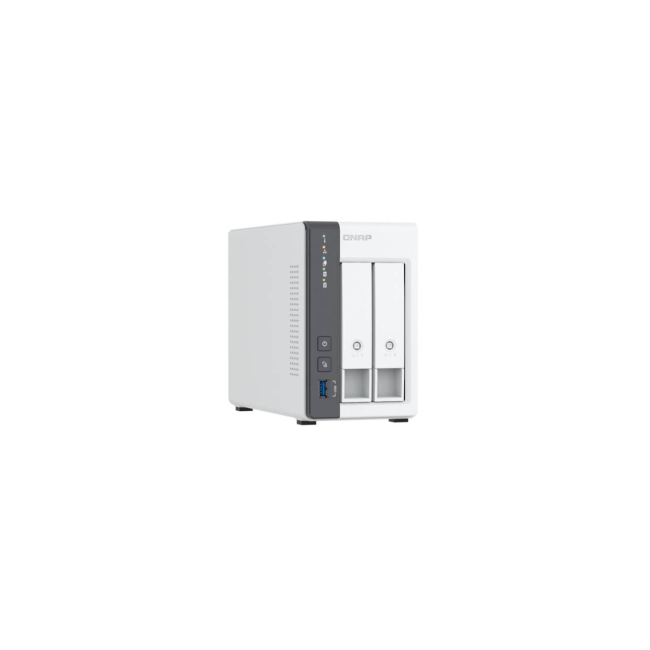 QNAP ARM 4-core Cortex-A55 2,0 GHz, Mali-G52, 2x 3,5-inch SATA 6 Gb/s, 2,5 Gigabit Ethernet, 2x USB 2.0, 1x USB 3.2 Gen-2