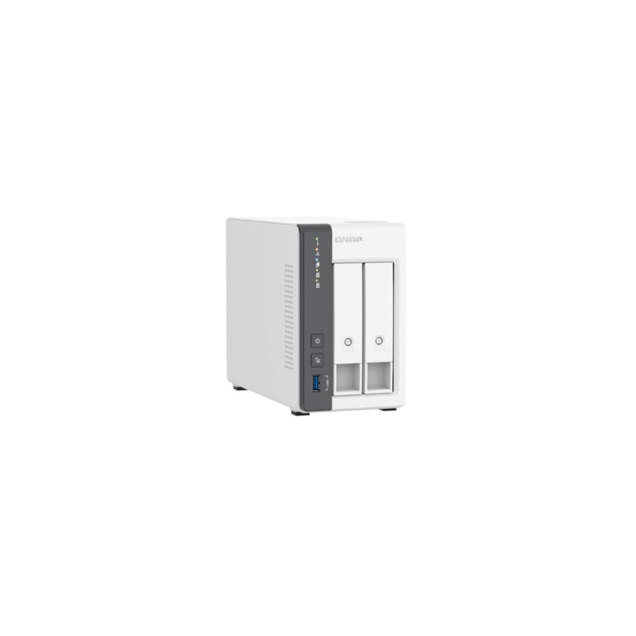 QNAP ARM 4-core Cortex-A55 2,0 GHz, Mali-G52, 2x 3,5-inch SATA 6 Gb/s, 2,5 Gigabit Ethernet, 2x USB 2.0, 1x USB 3.2 Gen-3