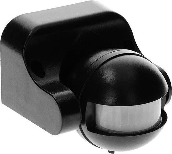 PIR Bewegingsmelder - 180 ° Detectie - IP44 - Zwart-1