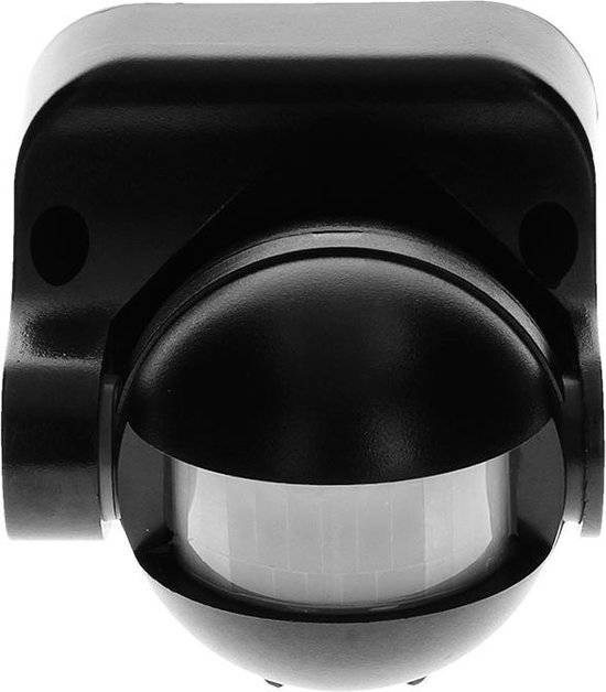 PIR Bewegingsmelder - 180 ° Detectie - IP44 - Zwart-2