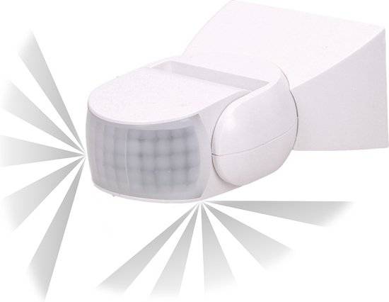PIR Bewegingsmelder - LED - Dual sensor - 180 ° / 360 ° Detectie - IP65 - Wit-0