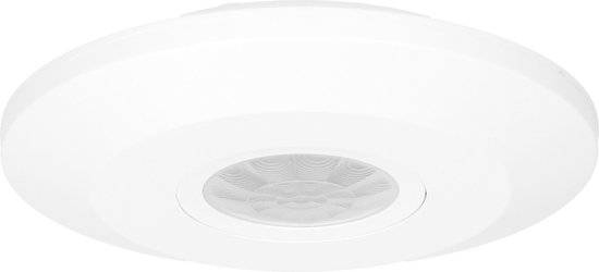 Mini Bewegingssensor - PIR Bewegingsmelder voor binnen IP20 - 11.5 cm Ø- Bewegingsdetector 360° - Wit-2