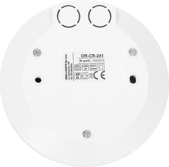 Mini Bewegingssensor - PIR Bewegingsmelder voor binnen IP20 - 11.5 cm Ø- Bewegingsdetector 360° - Wit-4