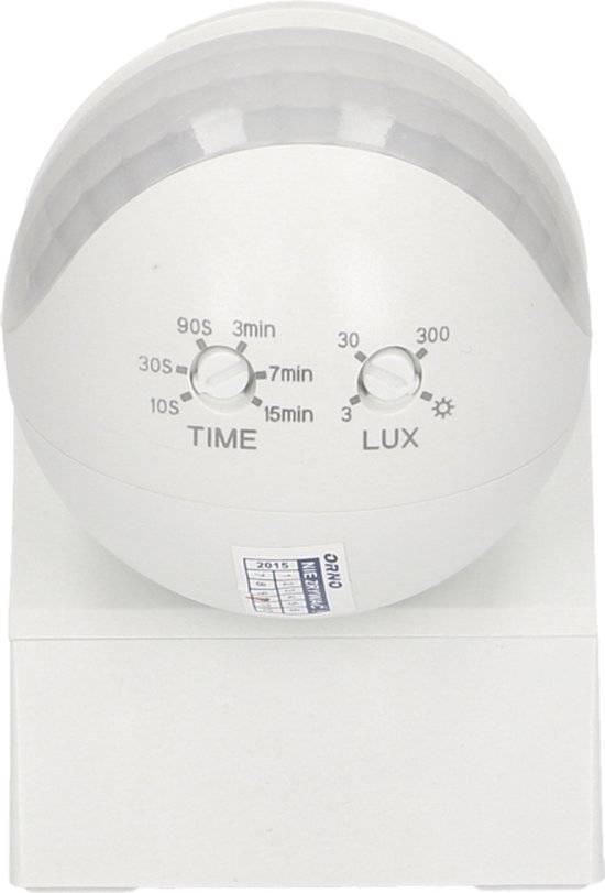 PIR Bewegingsmelder - Mini - LED - 180 ° Detectie - IP44 - Wit-3