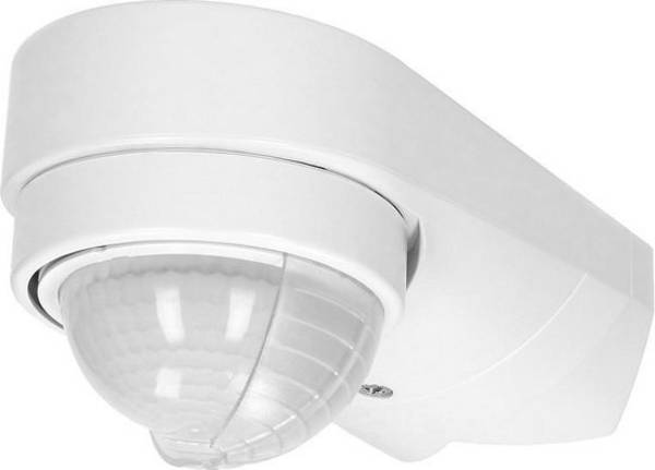 Bewegingsmelder/Schemerschakelaar Dual Sensor - 240 ° Detectie - Wand en hoekbevestiging - 10 Meter bereik - Wit - IP65