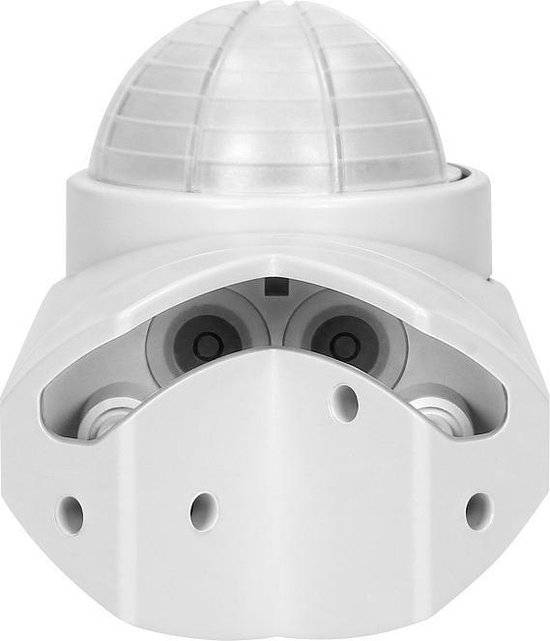 Bewegingsmelder/Schemerschakelaar Dual Sensor - 240 ° Detectie - Wand en hoekbevestiging - 10 Meter bereik - Wit - IP65-2
