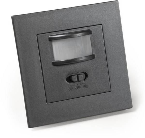 Inbouw IR bewegingsmelder ''LX-23'' - Bewegingssensor 160° - Bewegingsdetector 500W - LED geschikt - antraciet