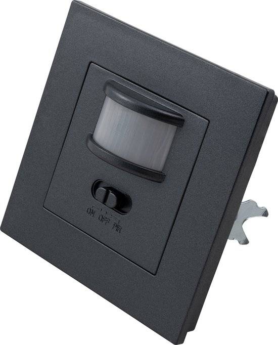 Inbouw IR bewegingsmelder ''LX-23'' - Bewegingssensor 160° - Bewegingsdetector 500W - LED geschikt - antraciet-1
