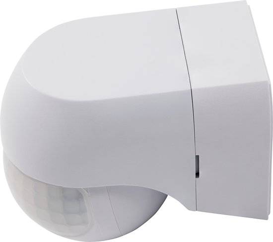 Bewegingsmelder opbouw met detectiehoek 180° - voor buiten IP44 - Bewegingsdetector met 3-draads aansluiting - Wit-1