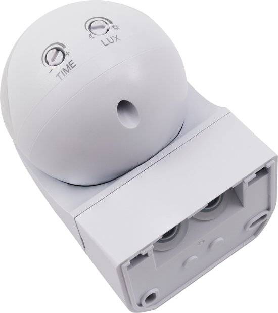 Bewegingsmelder opbouw met detectiehoek 180° - voor buiten IP44 - Bewegingsdetector met 3-draads aansluiting - Wit-2