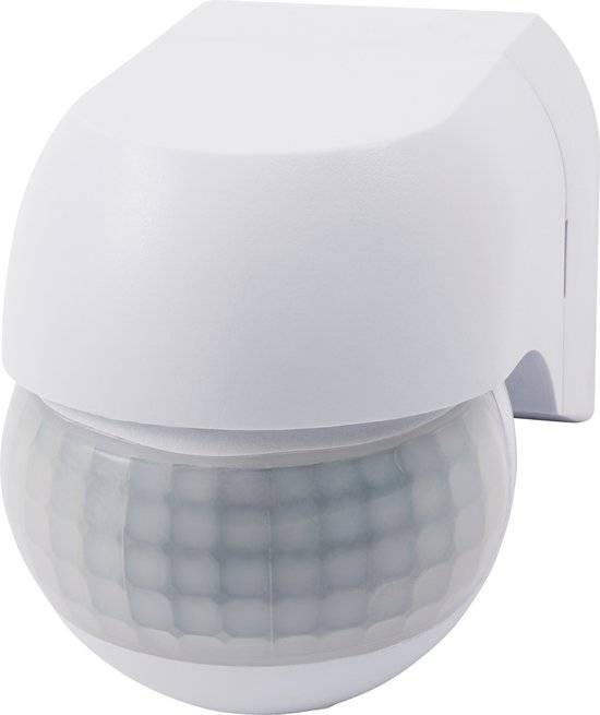 Bewegingsmelder opbouw met detectiehoek 180° - voor buiten IP44 - Bewegingsdetector met 3-draads aansluiting - Wit-4
