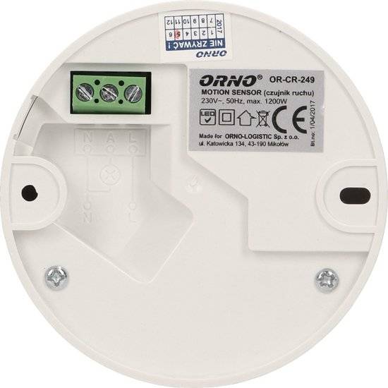 Bewegingssensor binnen voor lamp - Bewegingsmelder plafond - Doorgangsmelder 2000 Lux - Motion sensor 360° - Wit-2