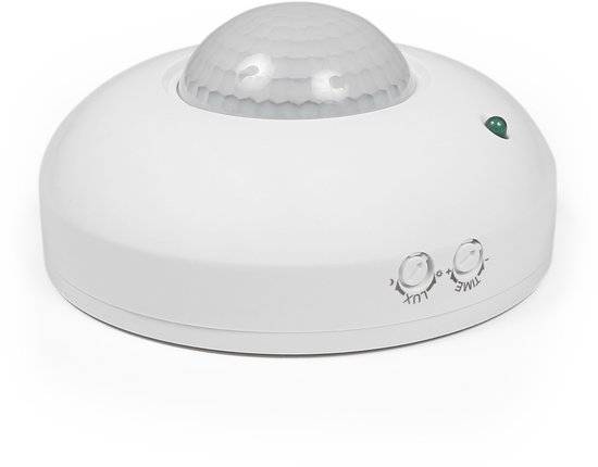 IR bewegingsmelder ''LX-362'' - Bewegingssensor 360° - Bewegingsdetector 1000W - wit - geschikt voor LED-0