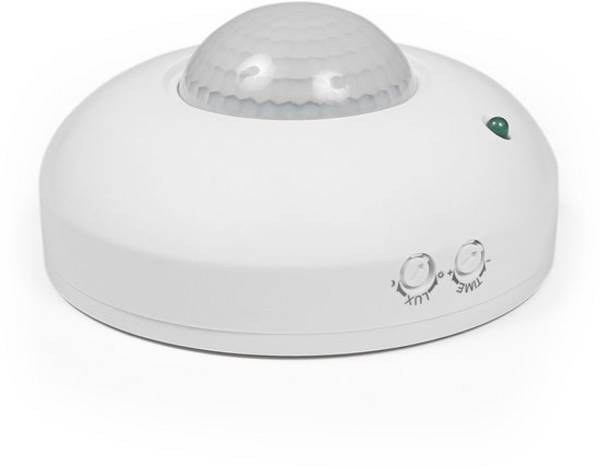 IR bewegingsmelder ''LX-362'' - Bewegingssensor 360° - Bewegingsdetector 1000W - wit - geschikt voor LED