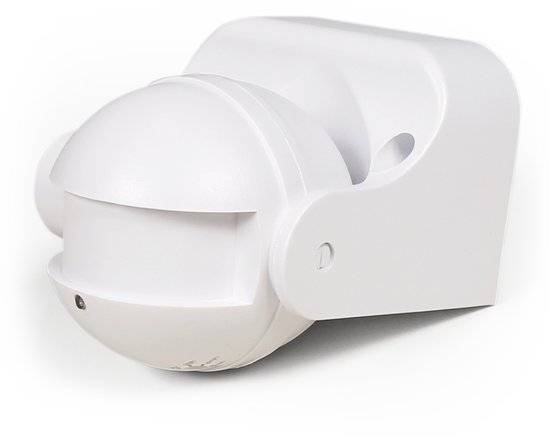 PIR Bewegingssensor Opbouw IP44- binnen en buiten - detectiehoek 180° - Bewegingsdetector met 3-draads aansluiting - Wit-0
