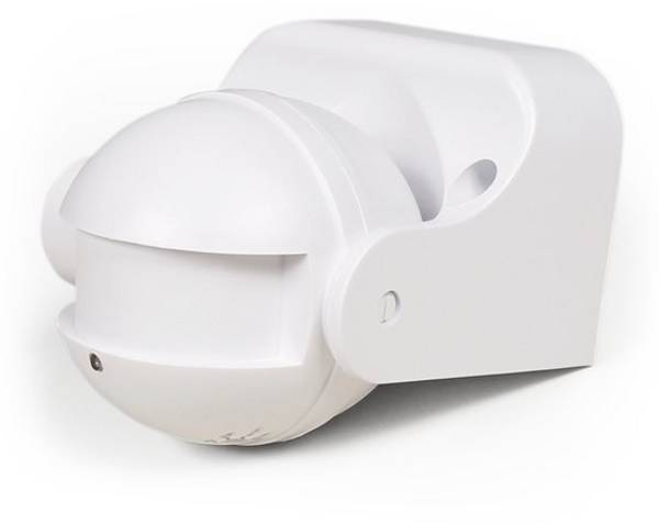 PIR Bewegingssensor Opbouw IP44- binnen en buiten - detectiehoek 180° - Bewegingsdetector met 3-draads aansluiting - Wit